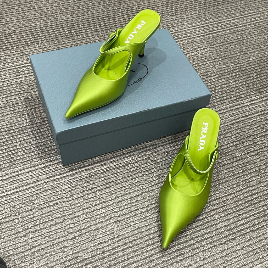 Prada Green Heels